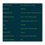 Recyclable Cotton Tote Bag - Image 3