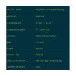 Recyclable Cotton Drawstring Bag - Image 2